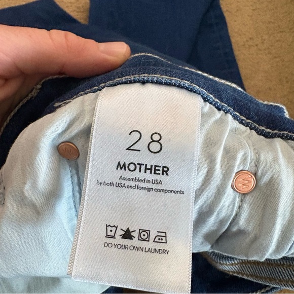 Mother Women’s Size 28 The Mid Rise Rambler Zip Ankle Coastal Colors Denim Jeans - Picture 6 of 15
